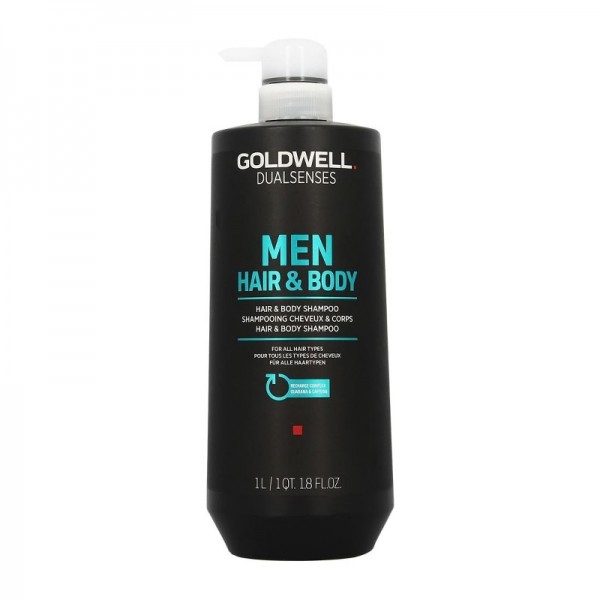 Goldwell DLS Men Hair&Body szampon 1000ml odświeżający włosy i ciało dla mężczyzn