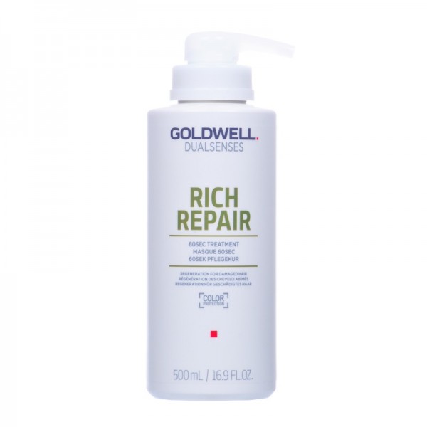 Goldwell DLS Rich Repair 60sec Treatment maska 500ml odbudowująca włosy